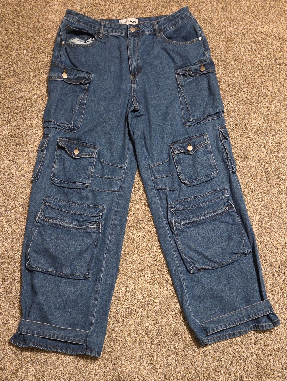 Fashion Nova Cargo Jeans Size 15